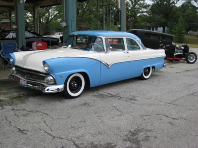  basic probably twotone blue 1955 Ford Fairlane